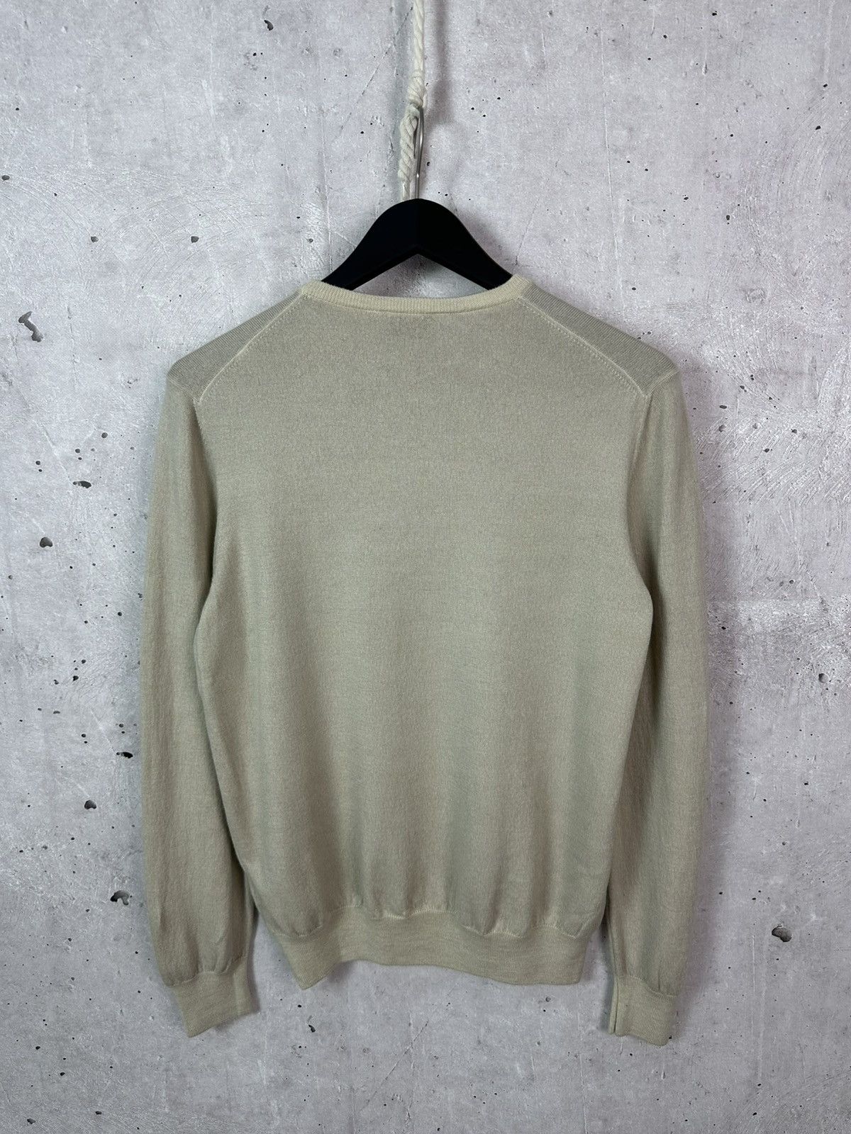 Gran Sasso × Vintage Gran Sasso Vintage Made in Italy Wool Ivory Knit Sweater Size US M / EU 48-50 / 2 - 6 Thumbnail