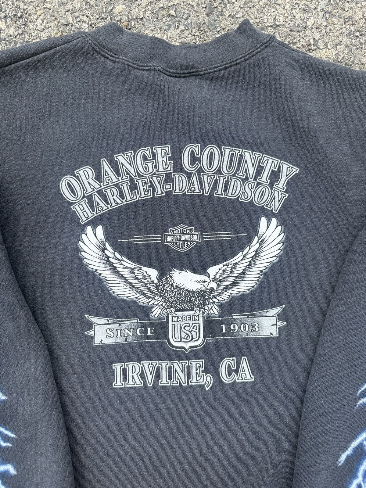 Harley Davidson Vintage Lightning Harley Davidson Long Sleeve Size US M / EU 48-50 / 2 - 7 Thumbnail