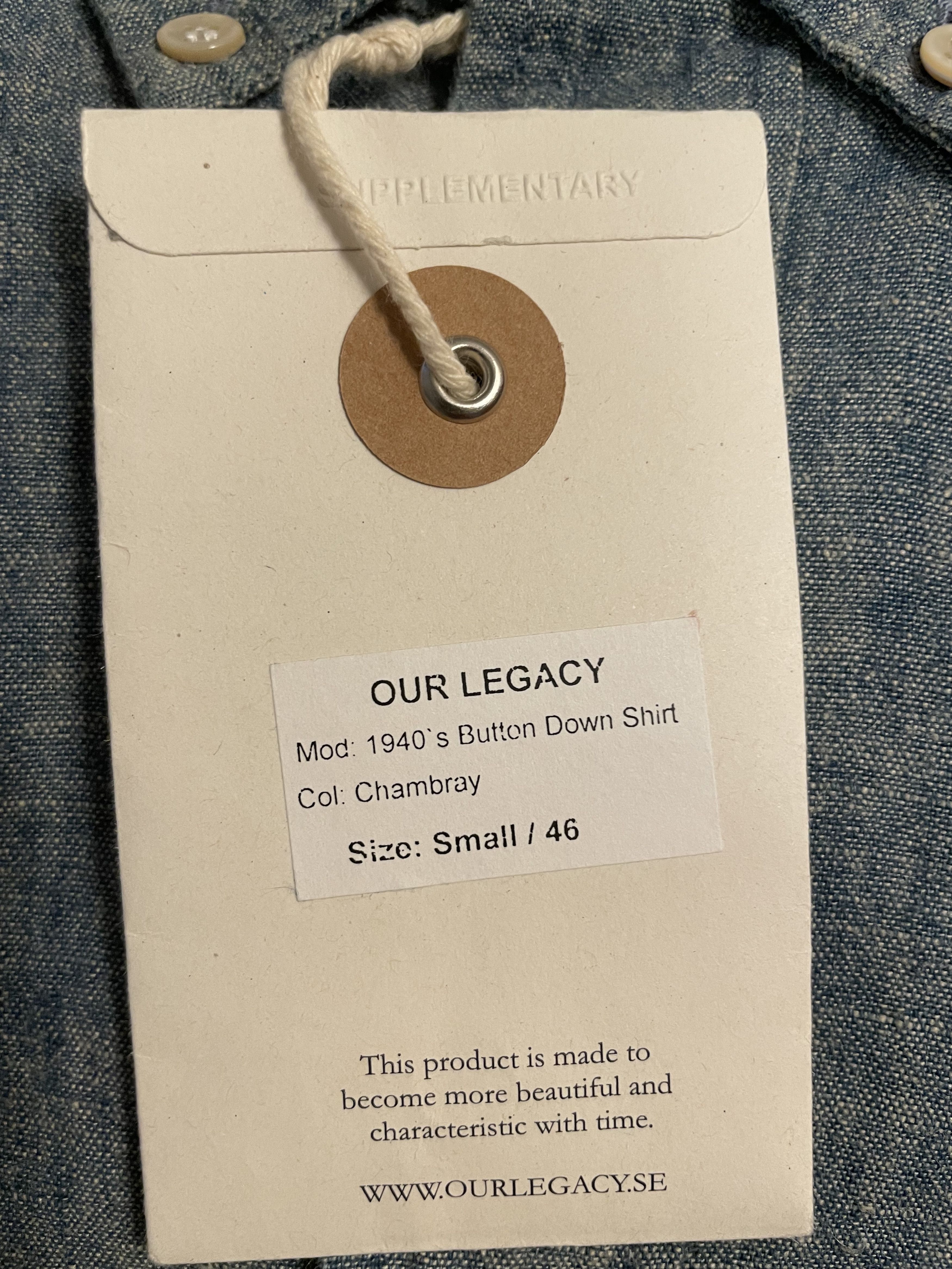 Our Legacy NWT Our Legacy 1940’s Blue Japanese Chambray Shirt - 46 S Size US S / EU 44-46 / 1 - 7 Thumbnail