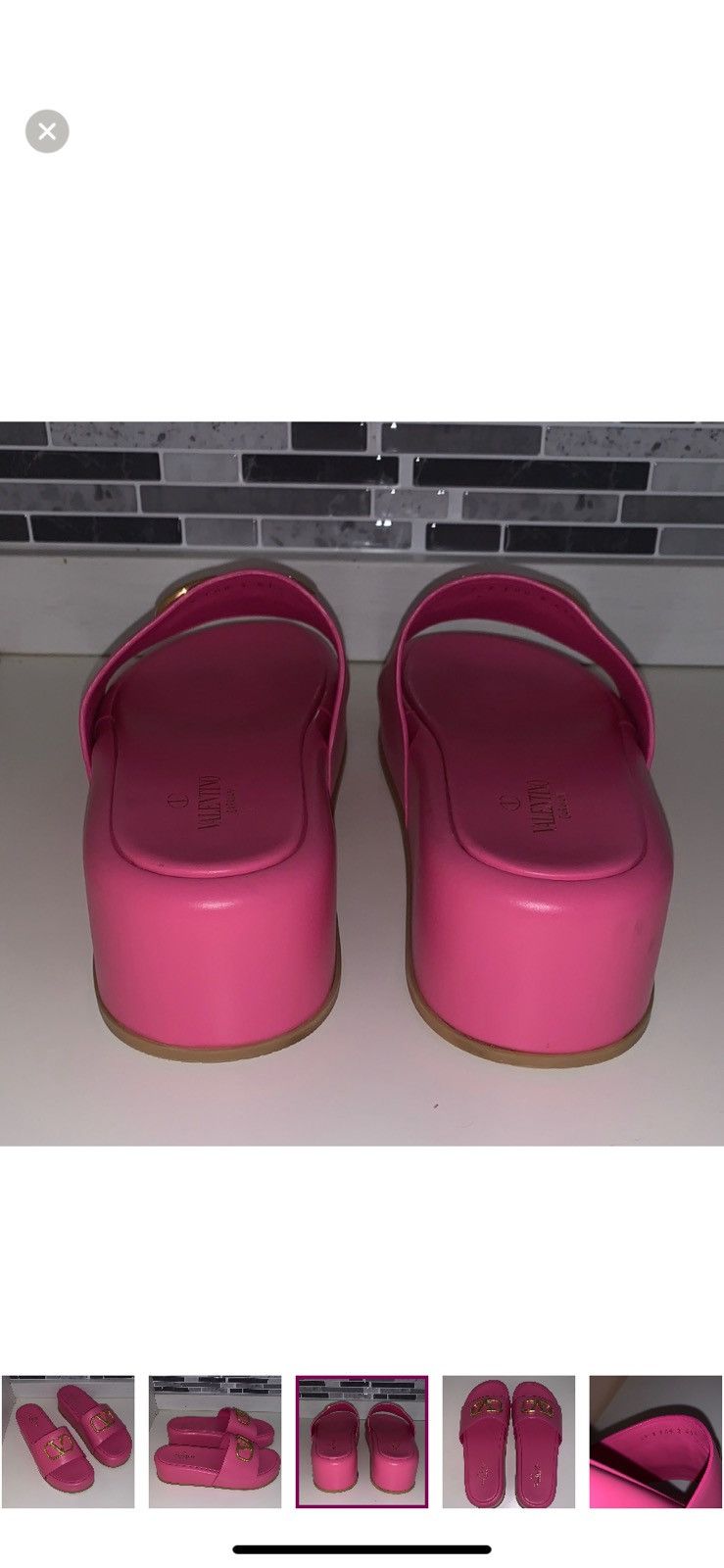 Valentino VALENTINO LOGO SANDALS SIZE 41.5 Size US 11.5 / IT 41.5 - 3 Thumbnail