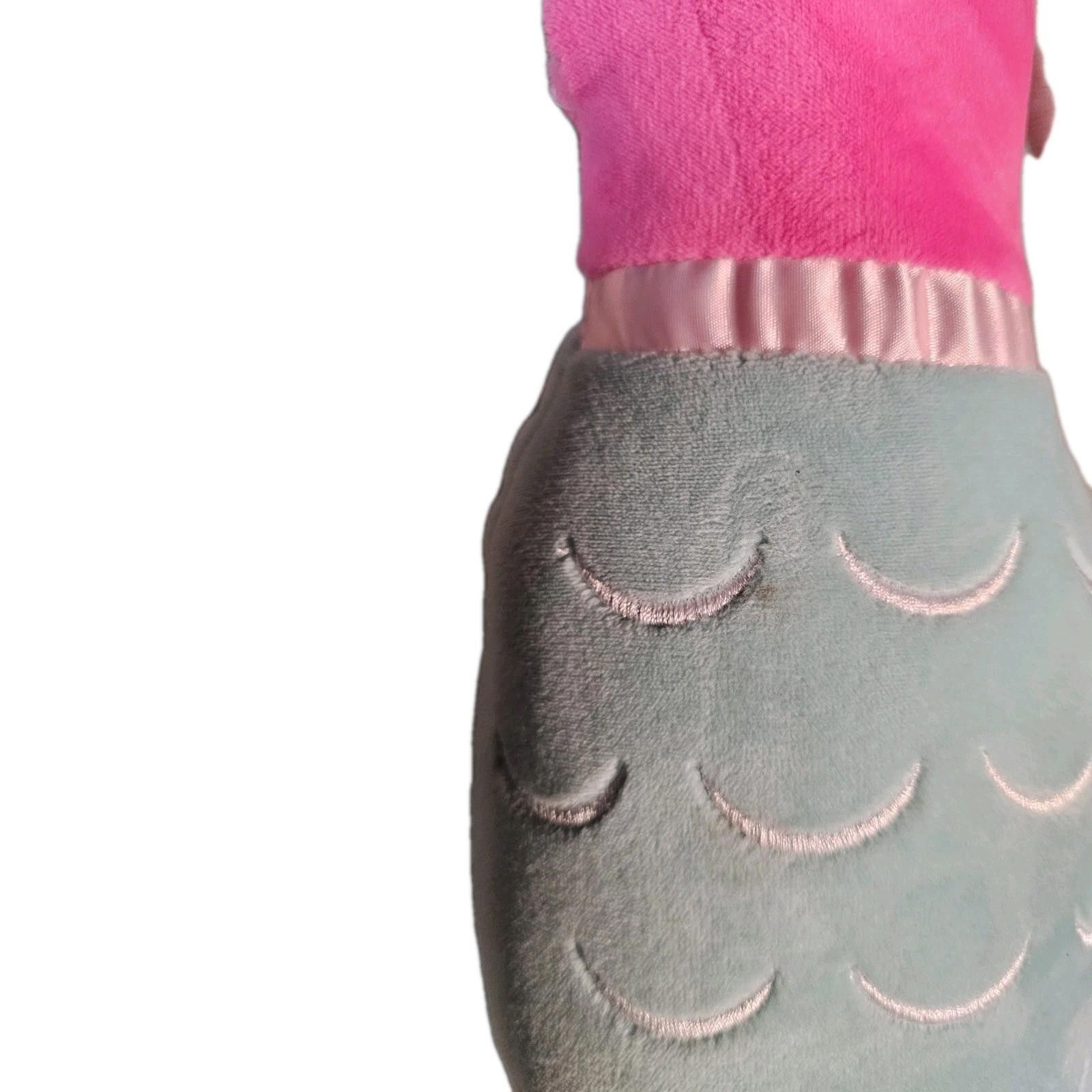 Other Mermaid Stuffed Animal Lovey Plush 22" Blue Yarn Sleep Doll Size ONE SIZE - 2 Thumbnail