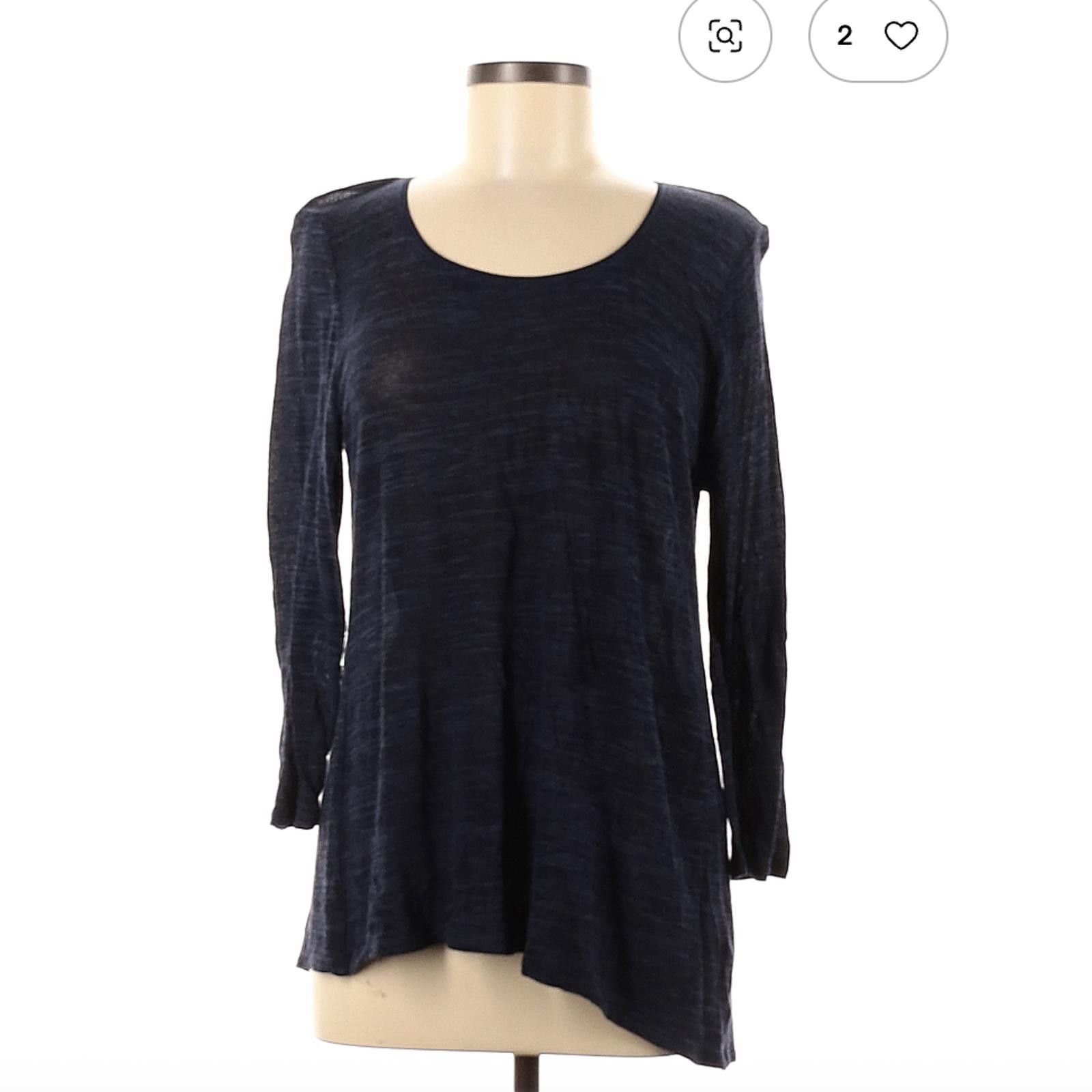 Other White House Black Market Blue 3/4 Sleeve Top Size M Size M / US 6-8 / IT 42-44 - 1 Thumbnail