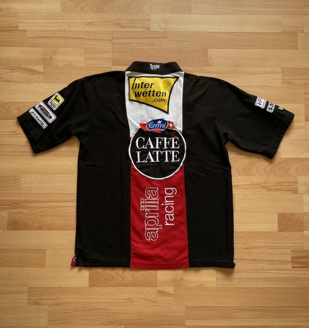 Other Aprilia Grand Prix Moto GP Caffe Latte Team Agip Polo TShirt Size US L / EU 52-54 / 3 - 7 Thumbnail