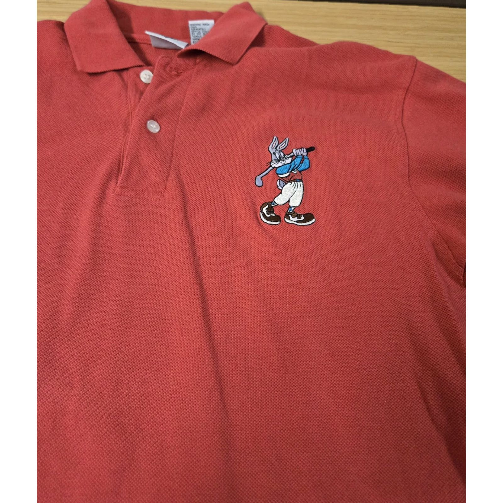 Acme Clothing Bugs Bunny Polo Shirt Mens Small ACME Golf Embroidered Cartoon Vintage Style Size US S / EU 44-46 / 1 - 2 Thumbnail