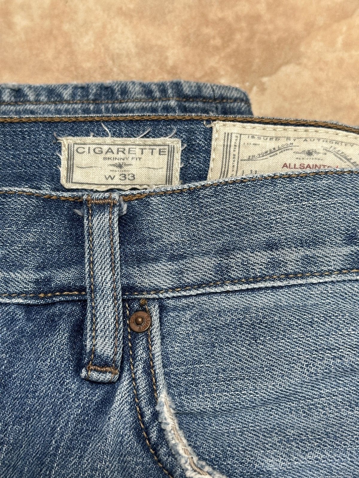 Allsaints AllSaints Cigarette blue Jeans - Size 33 Size US 33 - 8 Thumbnail