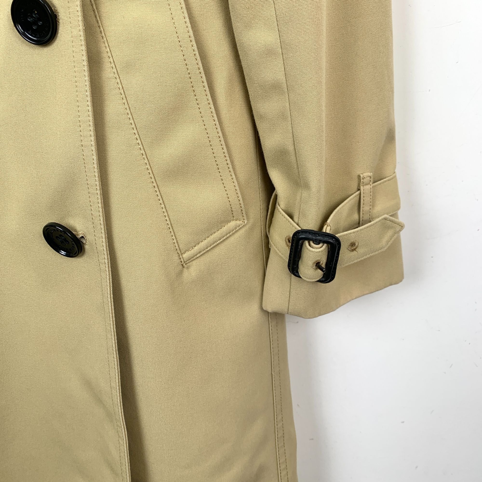 Burberry Burberry Beige Double Breasted Trench Coat Size 2/36 Cotton Size XS / US 0-2 / IT 36-38 - 5 Thumbnail