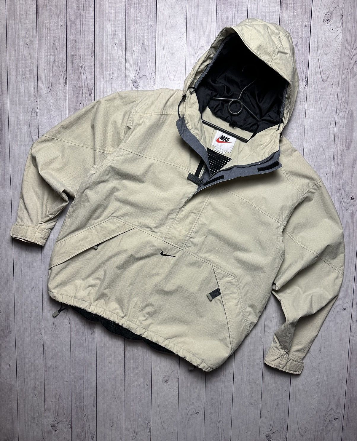 Nike × Vintage Vintage Nike jacket logo swoosh anorak size L rare Size US L / EU 52-54 / 3 - 1 Thumbnail