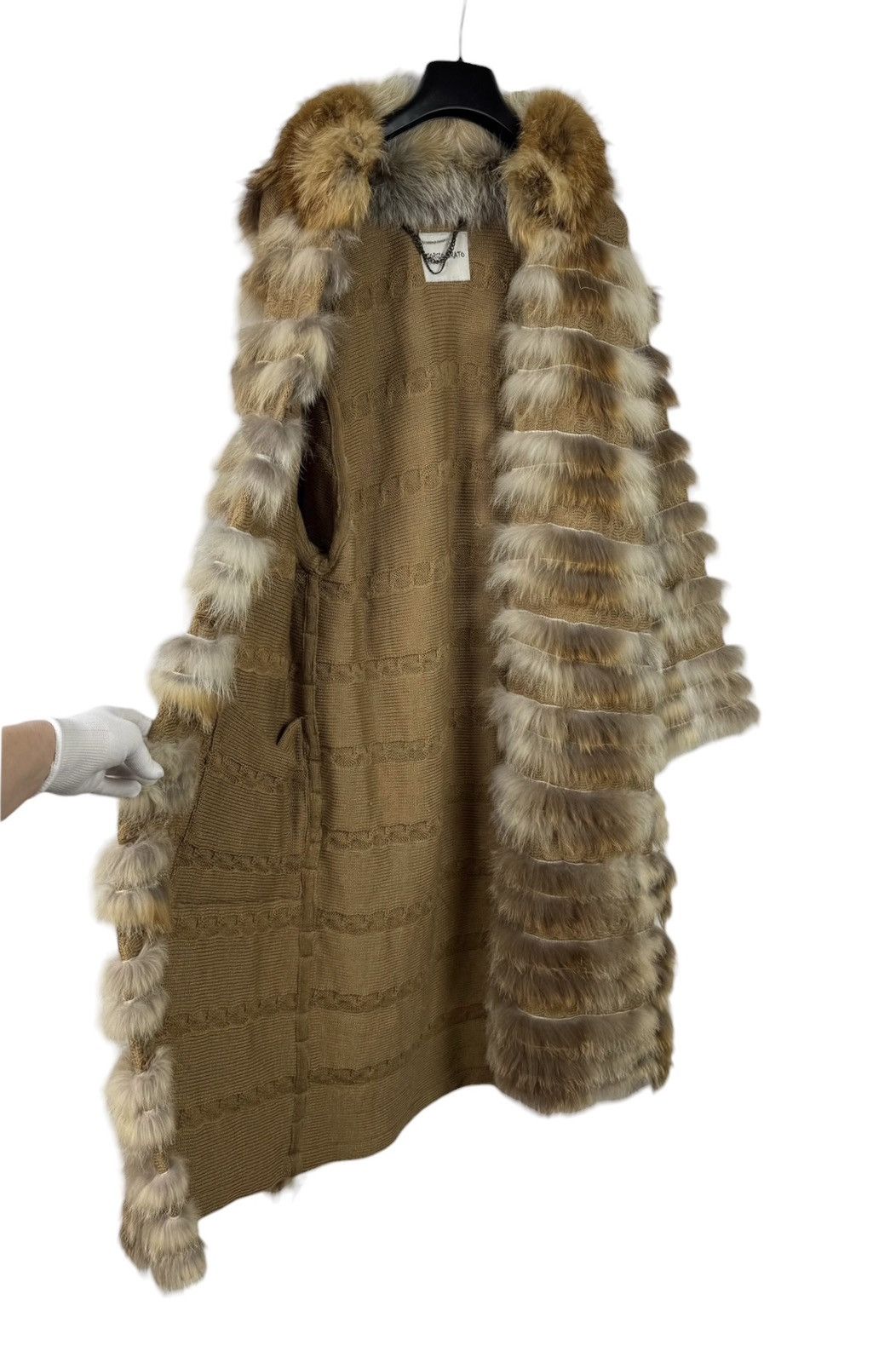 Giorgio Brato Giorgio Brato Fur Real Coat Silk Trim size 42 Size M / US 6-8 / IT 42-44 - 11 Thumbnail