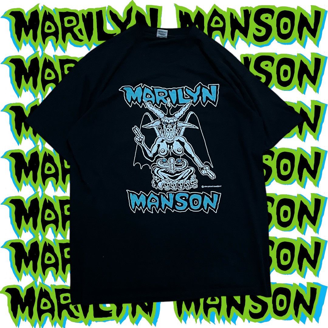 Band Tees Marilyn Manson 1994 Size US XL / EU 56 / 4 - 6 Thumbnail