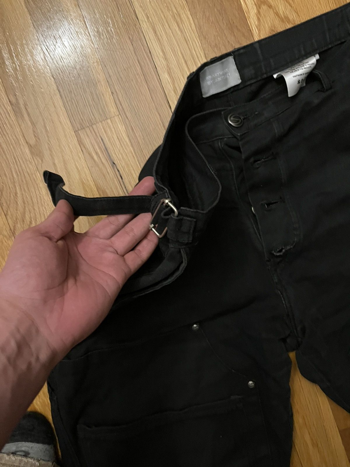 Japanese Brand Kraftwork Aint Eazy Double Knee Multipocket Pants Size US 34 / EU 50 - 8 Thumbnail