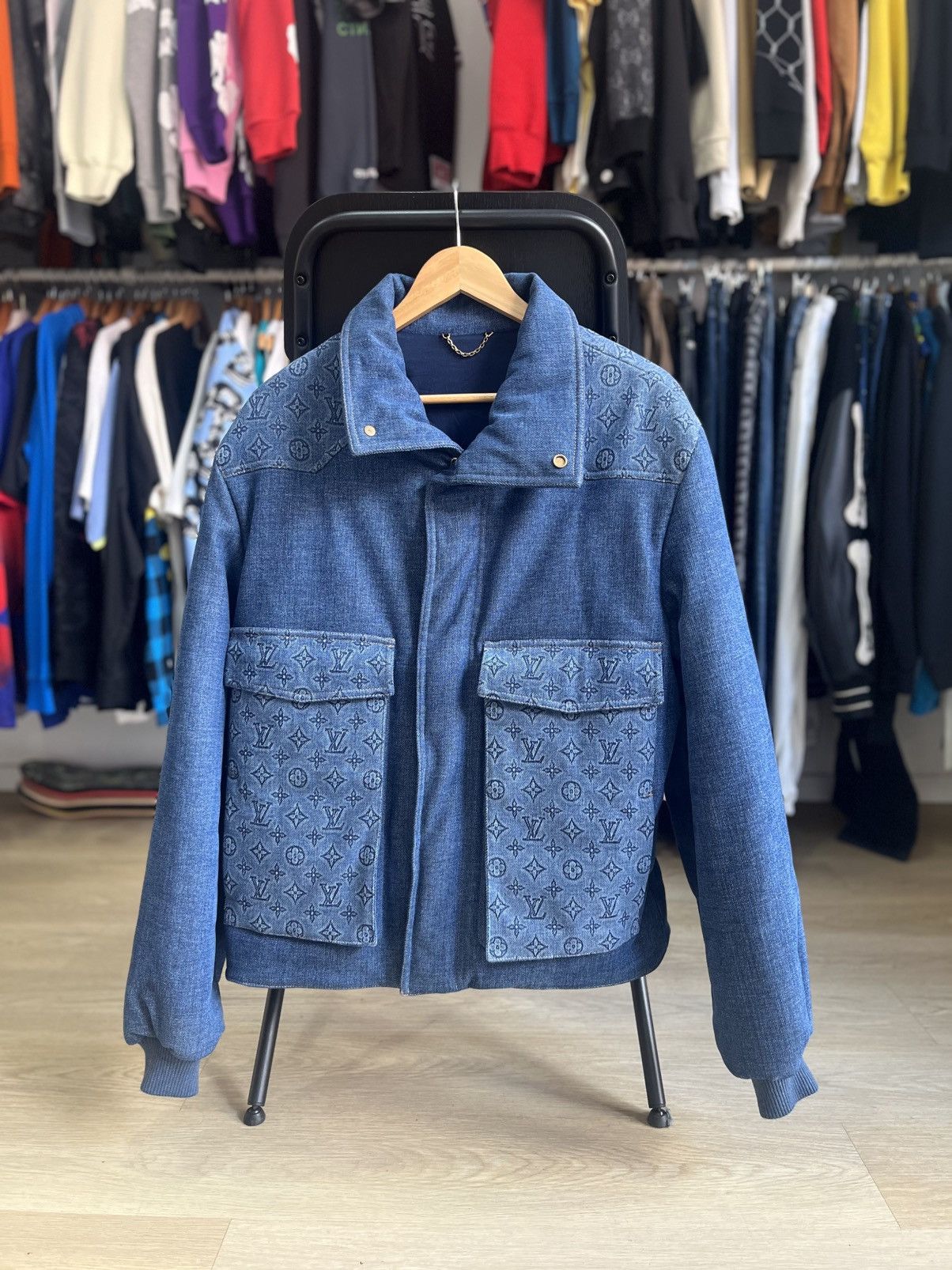 Louis Vuitton Louis Vuitton Padded Denim Jacket 2023 Size US M / EU 48-50 / 2 - 1 Thumbnail