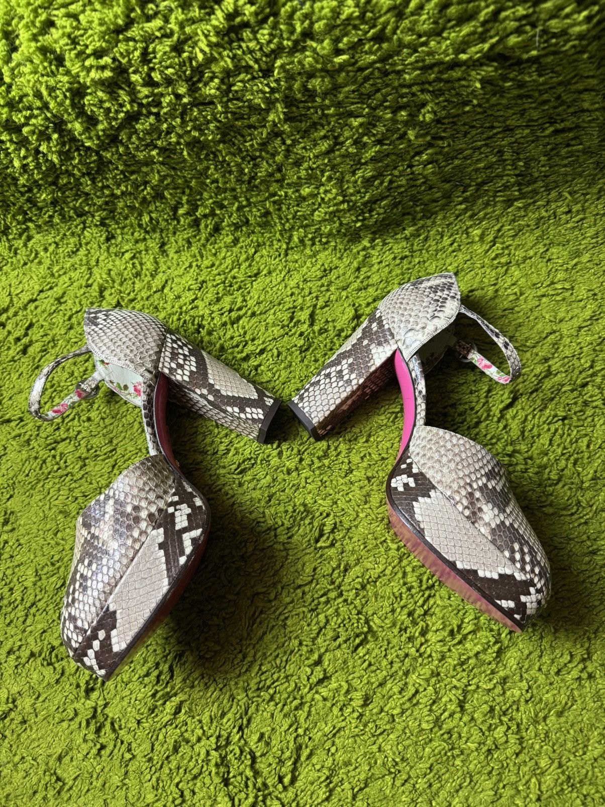 Gucci Gucci real phyton snakeskin heels Size US 9 / IT 39 - 5 Thumbnail
