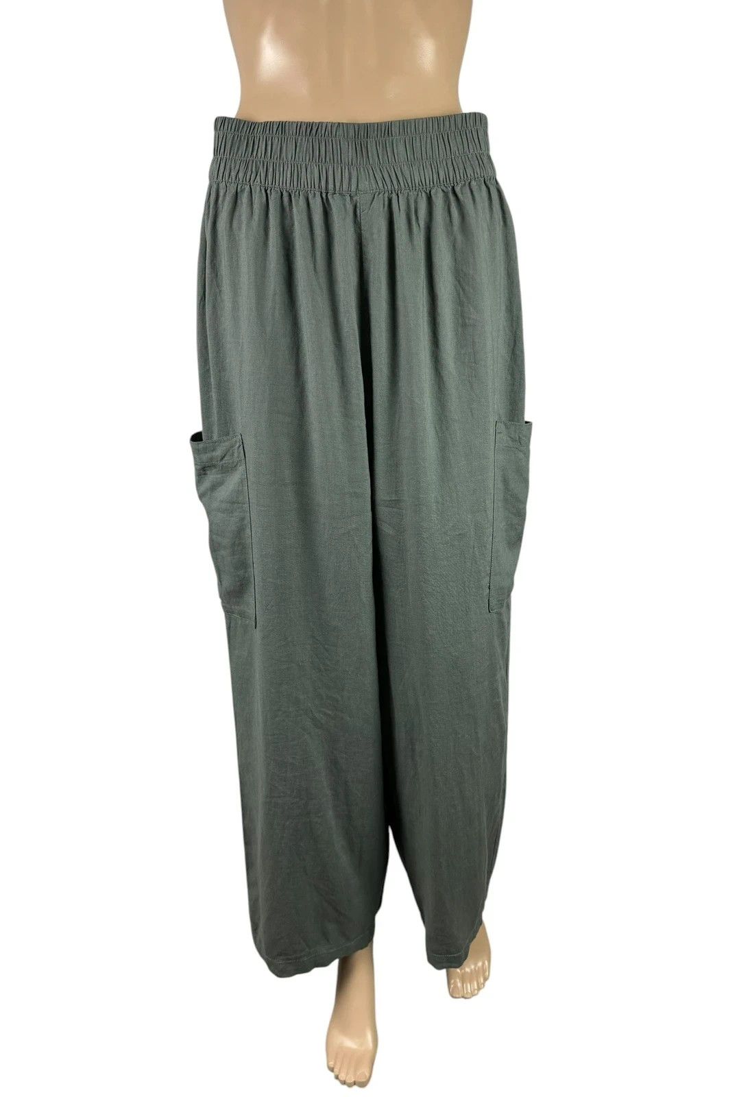 Other Bam Linen Pants Wige Leg size 12 Size 30" / US 8 / IT 44 - 2 Thumbnail