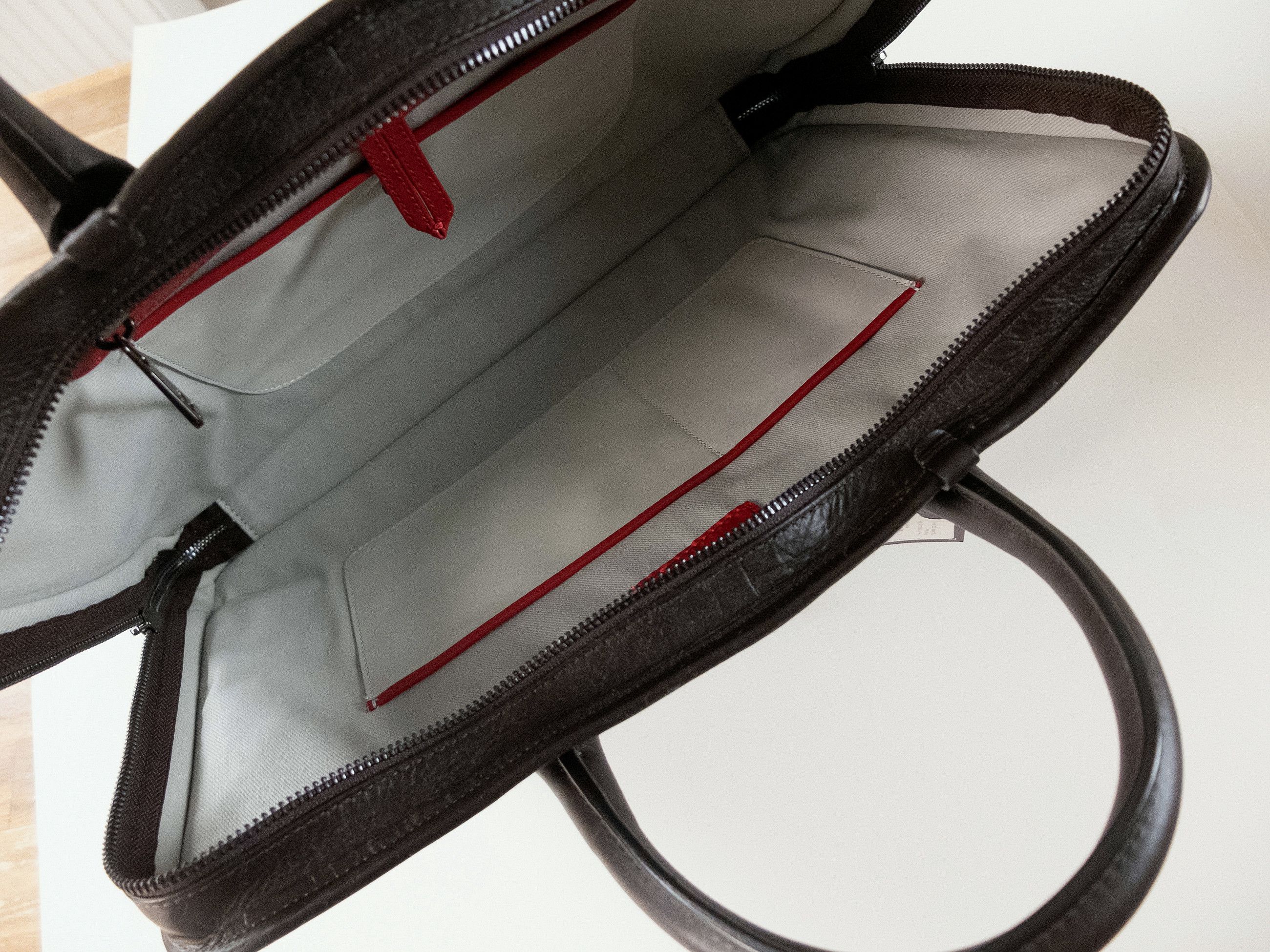 Isaia ISAIA Napoli dark brown leather briefcase bag authentic Size ONE SIZE - 11 Thumbnail