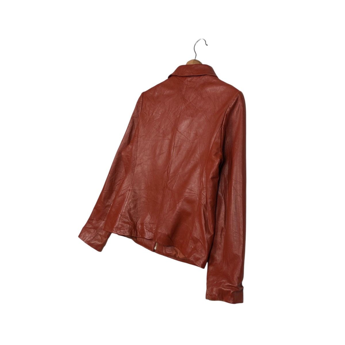 Japanese Brand 📌Vintage Cropped Leather Jacket Zipper Lio Bell IsseyMiyake Size US M / EU 48-50 / 2 - 11 Thumbnail
