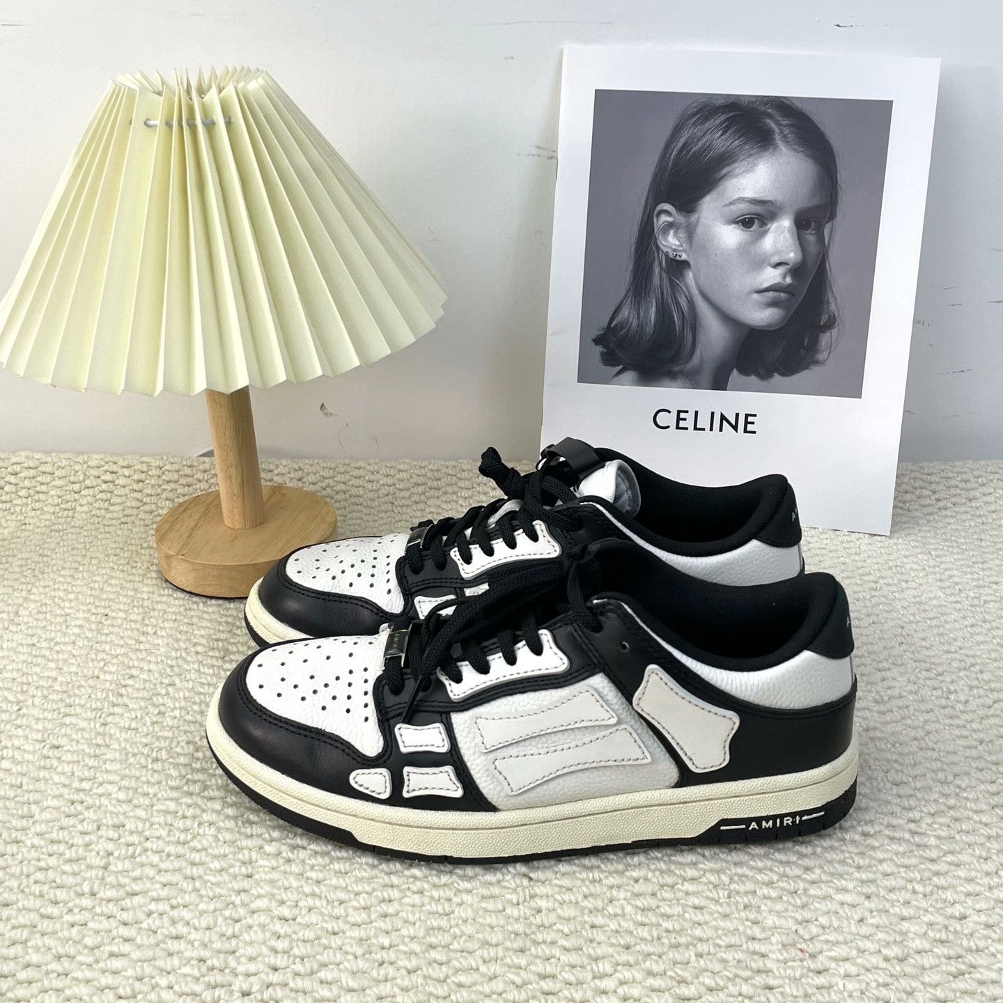 Amiri Amiri Leather Lowtop Sneakers 7 Men Size US 7 / EU 40 - 1 Thumbnail