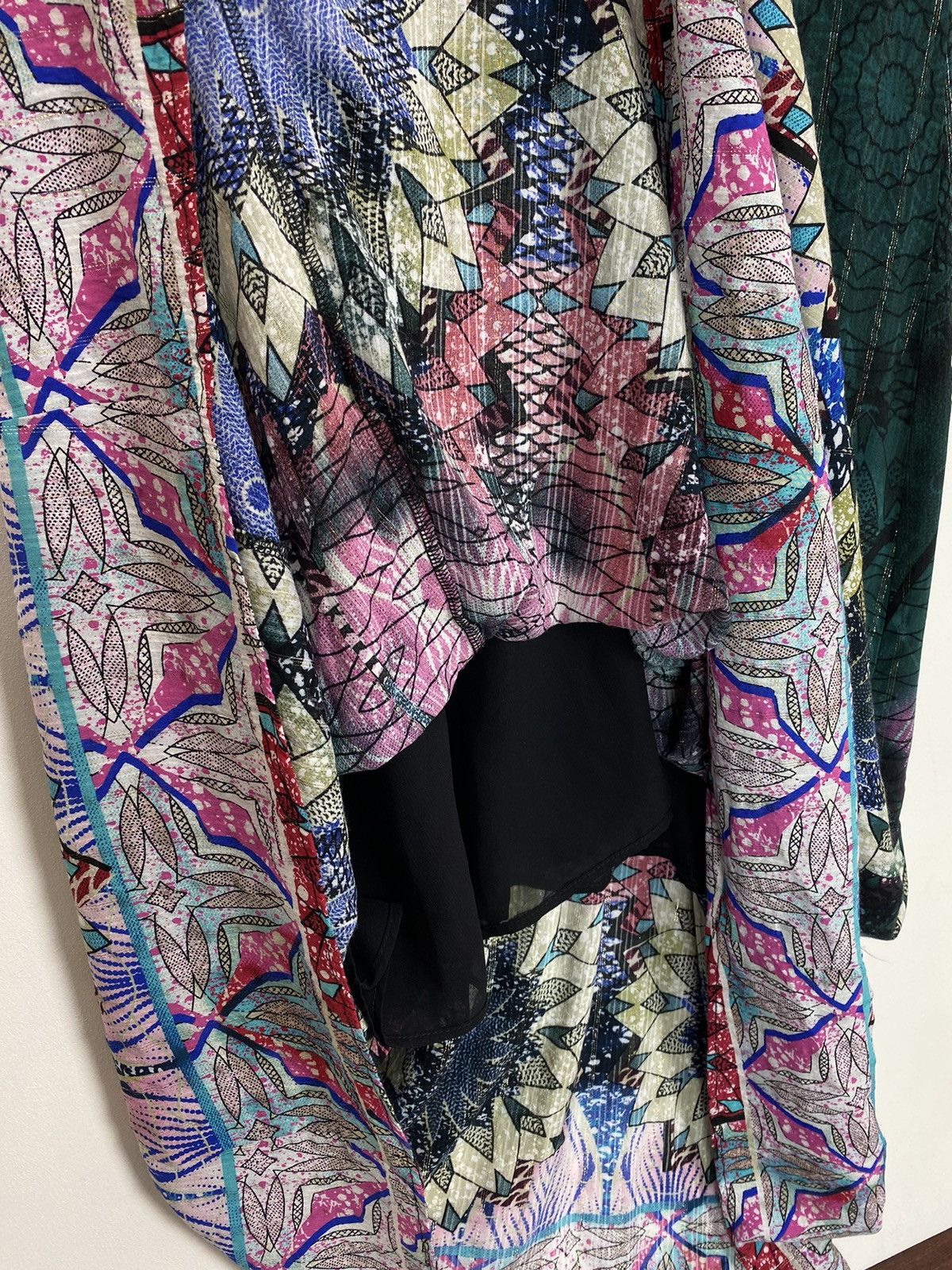 Desigual Desigual Floral Graphic Print Dress Green Women’s Sz Large Size L / US 10 / IT 46 - 7 Thumbnail