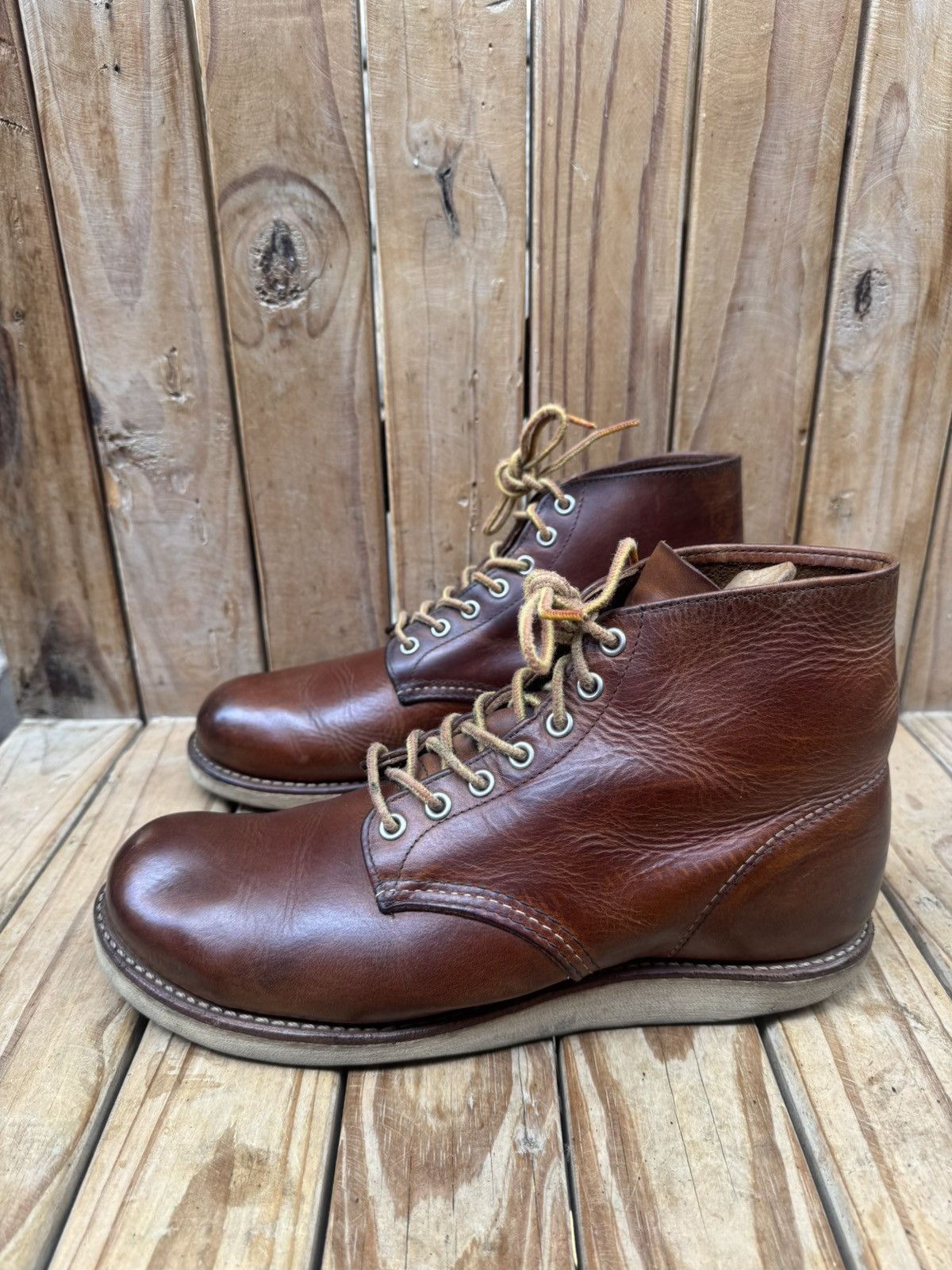 Red Wing Red Wing 9111 Chukka Brown leather boots EUR 41.5 UK 7.5 D Size US 8.5 / EU 41-42 - 15 Thumbnail