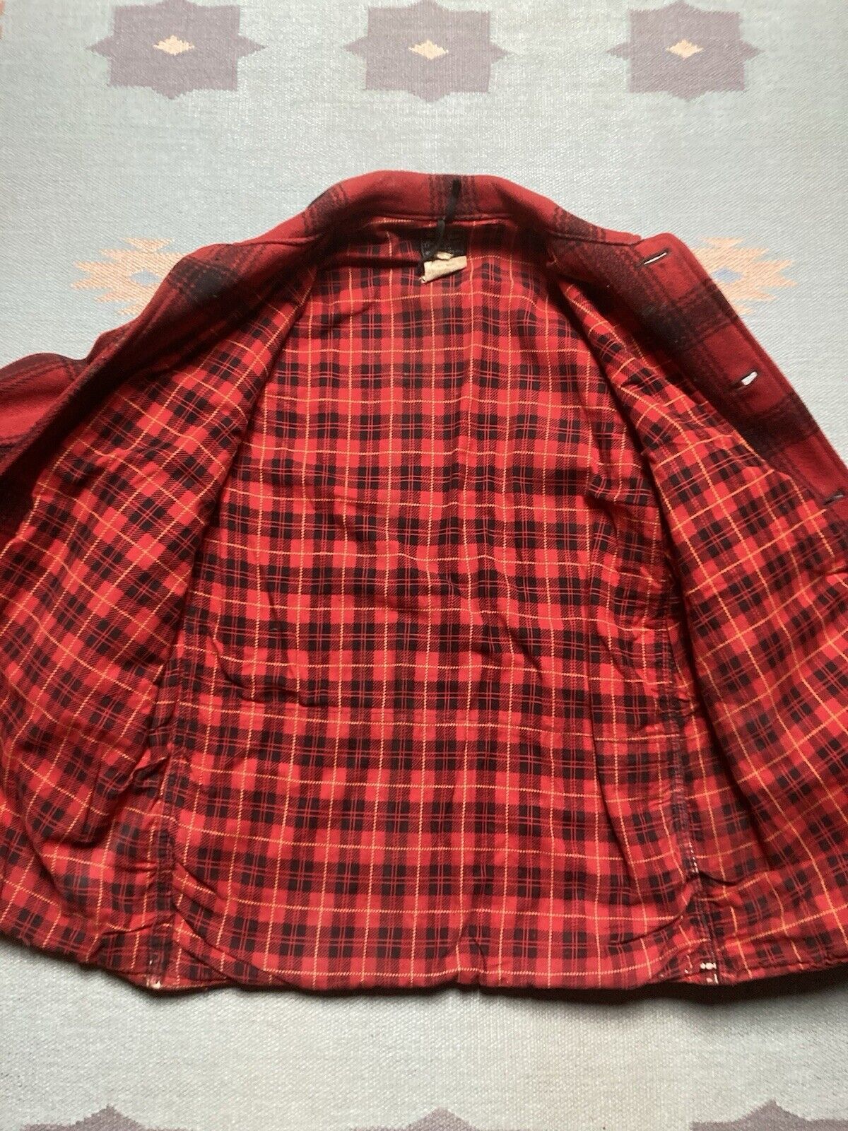 Vintage VTG 40s wool mackinaw jacket buffalo American field lined L Size US L / EU 52-54 / 3 - 5 Thumbnail