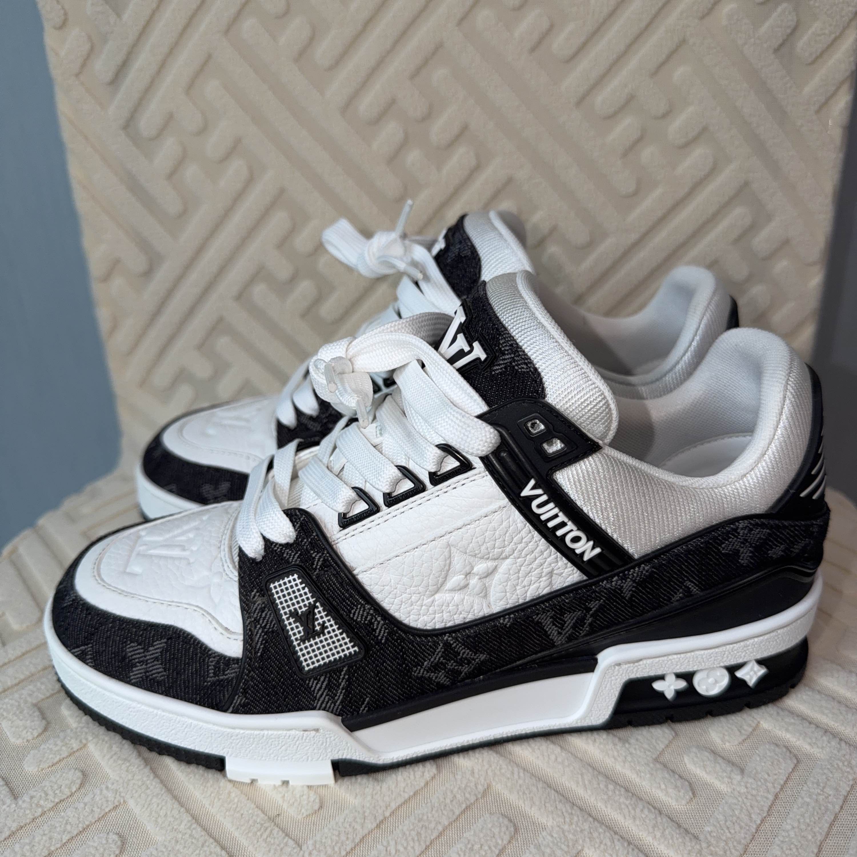 Louis Vuitton Louis Vuitton Trainer Monogram Low-Top Sneakers Size 37.5 Size US 7.5 / IT 37.5 - 1 Thumbnail