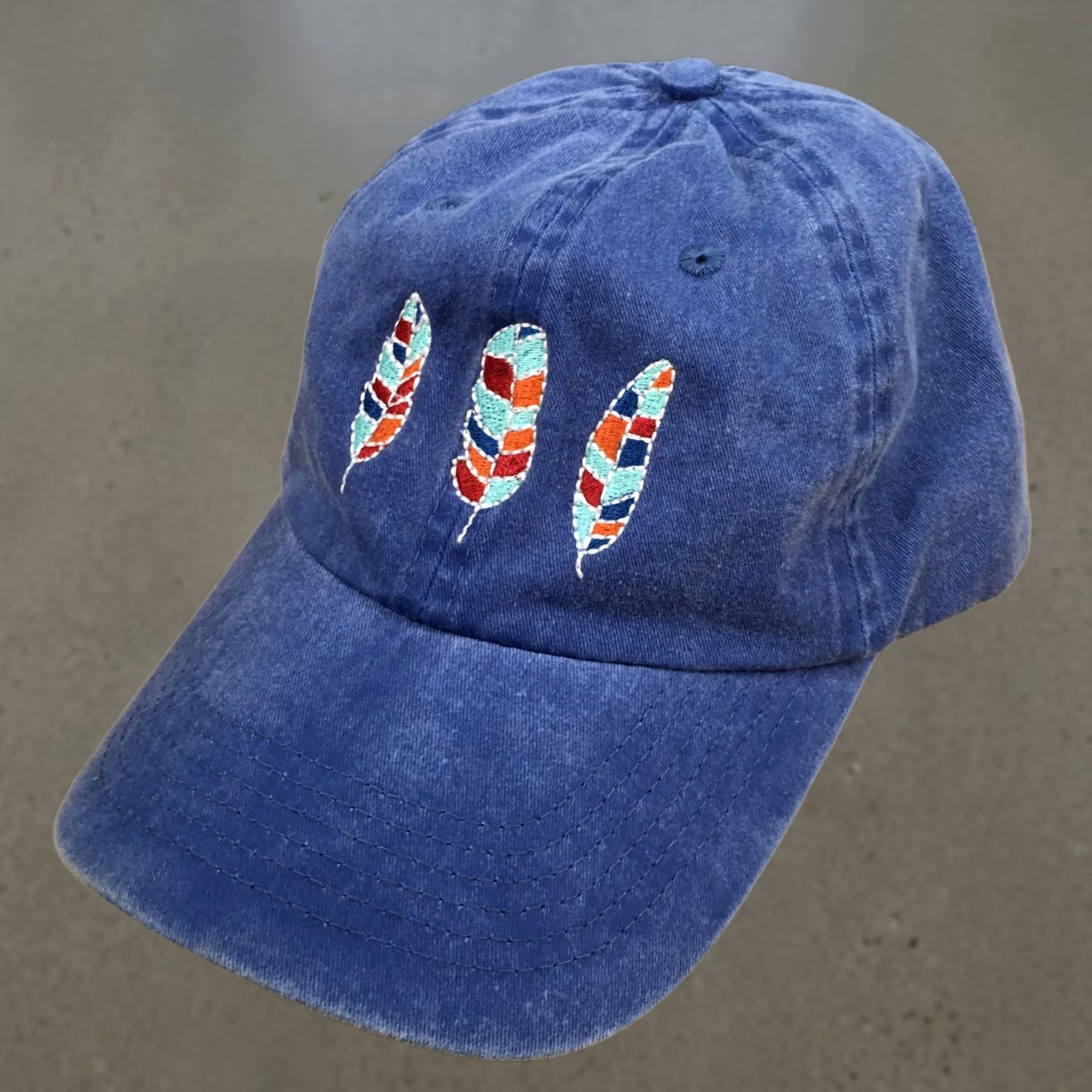 Logo 7 Fahrenheit Baseball Cap Blue OS Adjustable Curved Brim Embroidered Logo Unisex Size ONE SIZE - 1 Thumbnail