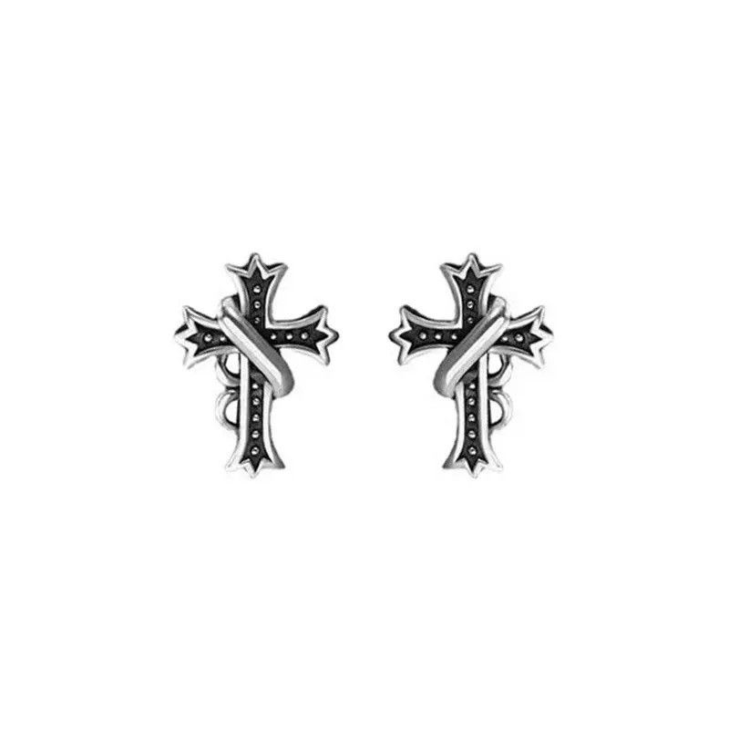 Jewelry × Vintage Vintage Cross Stud Earrings Size ONE SIZE - 4 Thumbnail