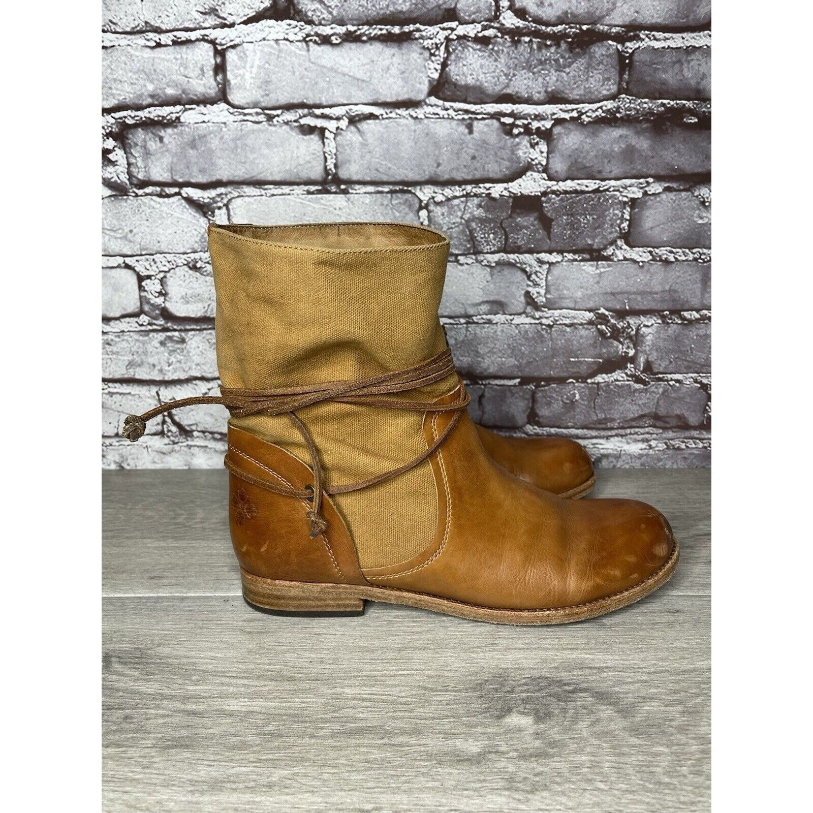 Other Patricia Nash Sabbia Brown Leather Moto Saddle Lace Boots Wo Size US 9.5 / IT 39.5 - 19 Thumbnail
