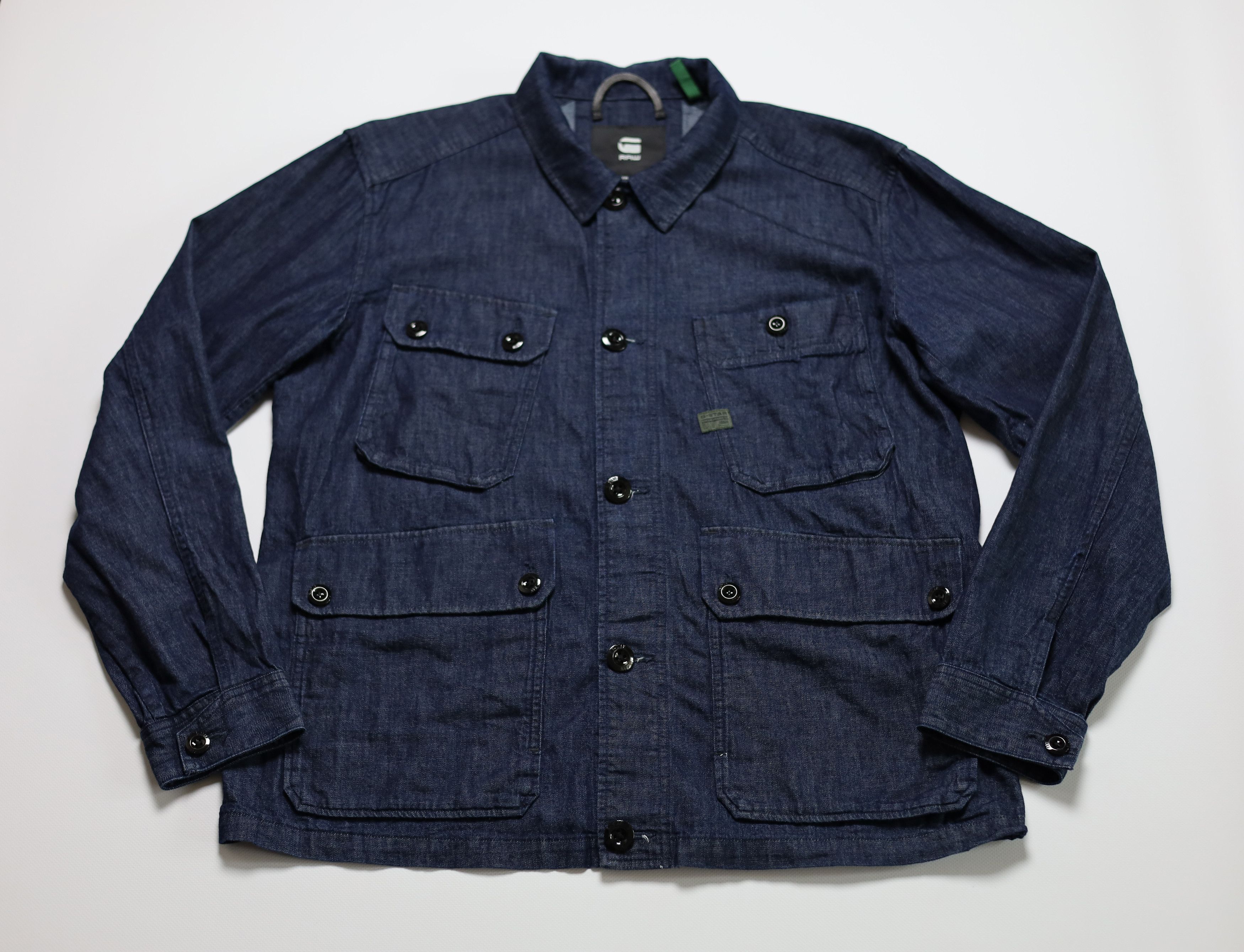 G-Star G-Star Raw Field Overshirt 2 Utiity Denim Jacket Size XL Size US XL / EU 56 / 4 - 1 Thumbnail