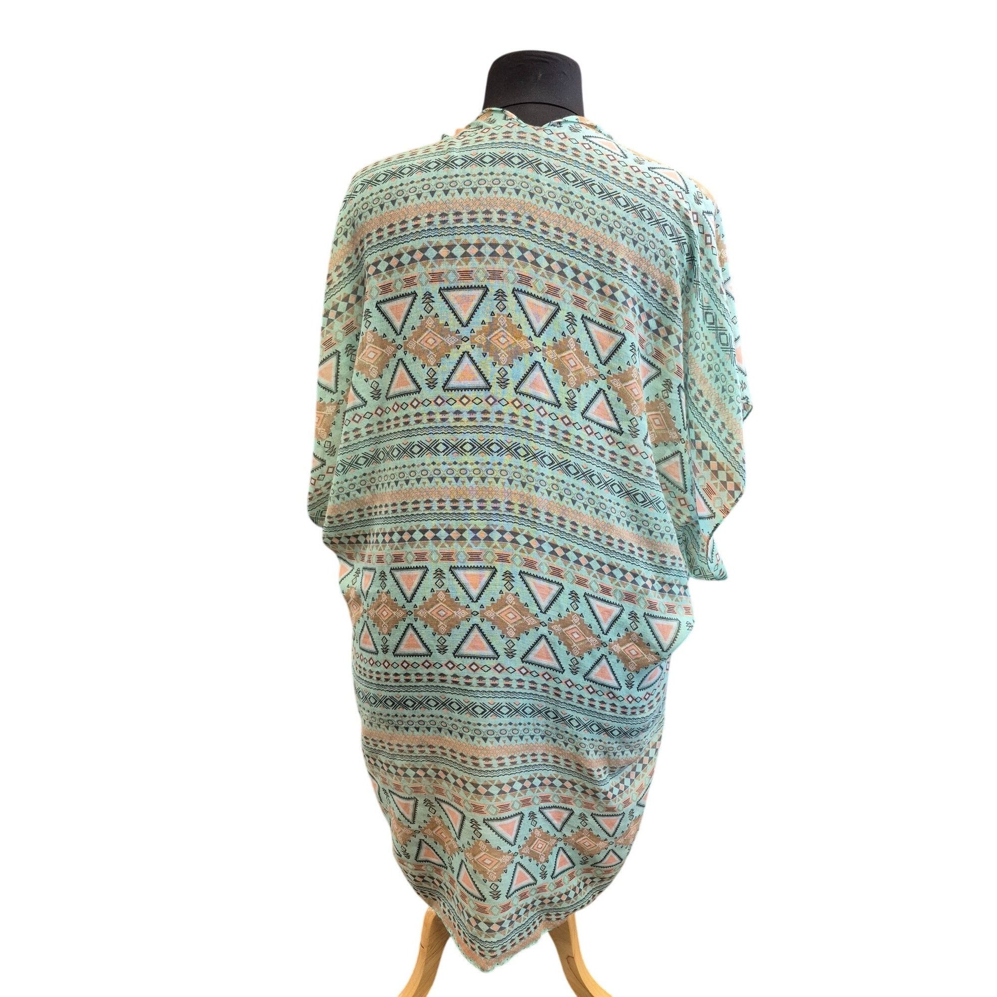 Other Bohemian Tribal Print Kimono Wrap Scarf Shawl Size ONE SIZE - 3 Thumbnail
