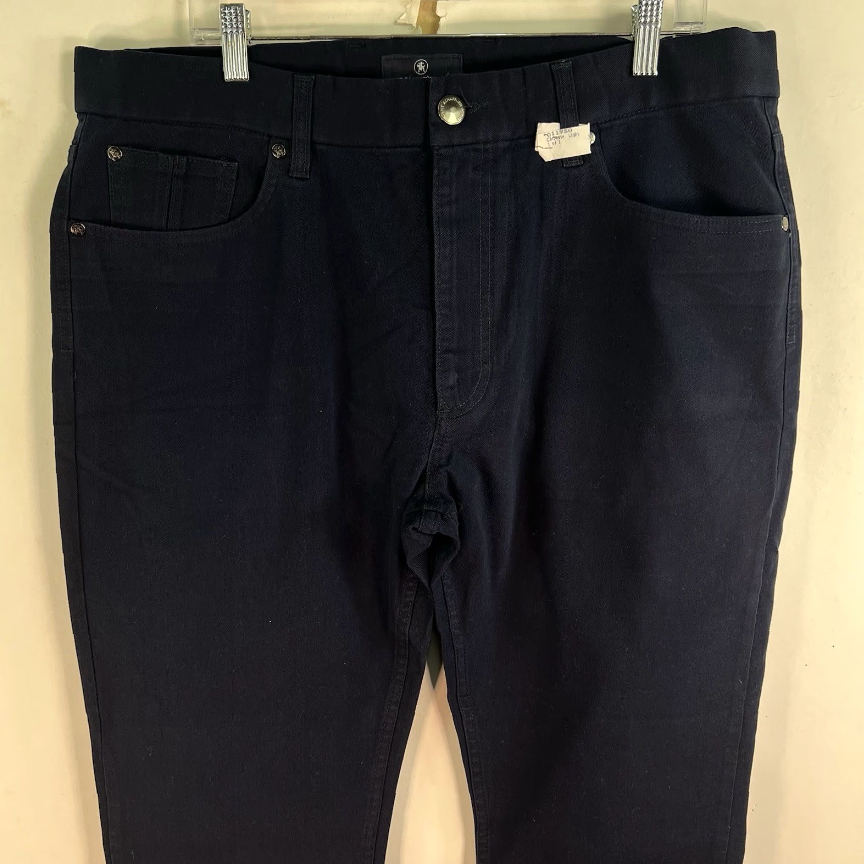 Hart Schaffner Marx Hart Schaffner Marx Heart Pant Trouser Men’s 40 X 30 Blue Twill Straight 5-Pocket Denim Flat Front Vintage: No Size US 40 / EU 56 - 3 Thumbnail