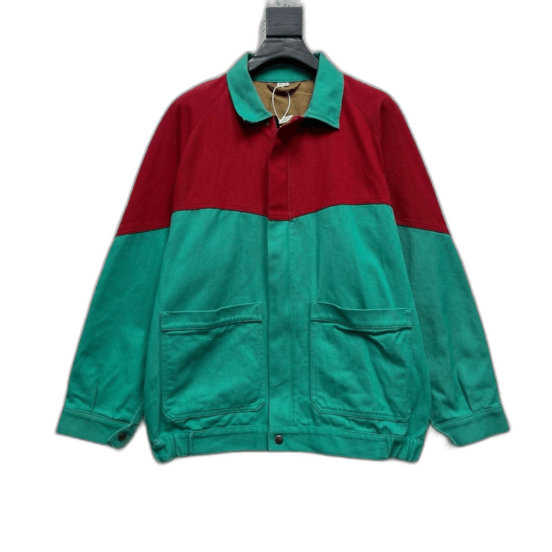 Gucci Gucci Red Green Paneled Utility Jacket Size US XL / EU 56 / 4 - 1 Thumbnail