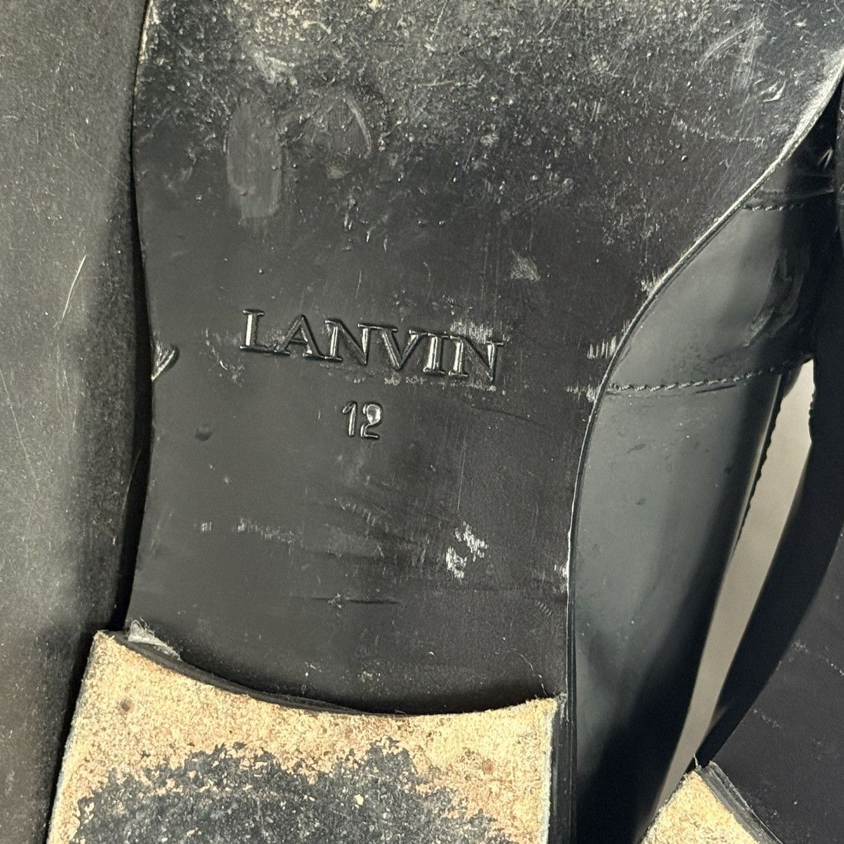 Lanvin Lanvin Studded Screws & Buckle Loafers Black Leather Size 12 Size US 12 / EU 45 - 8 Thumbnail