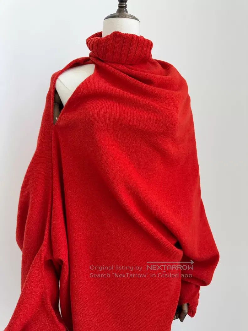 Issey Miyake Issey Miyake Red Long Sleeve Size M / US 6-8 / IT 42-44 - 2 Thumbnail
