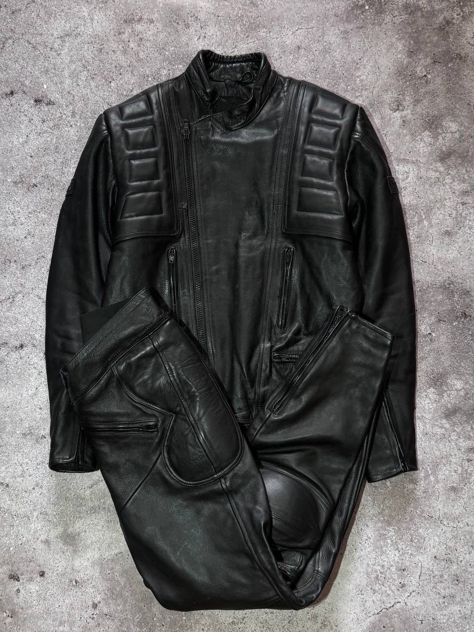 Belstaff Belstaff Moto Vintage Leather Track Suit Jacket + Pants bike Size US M / EU 48-50 / 2 - 1 Thumbnail