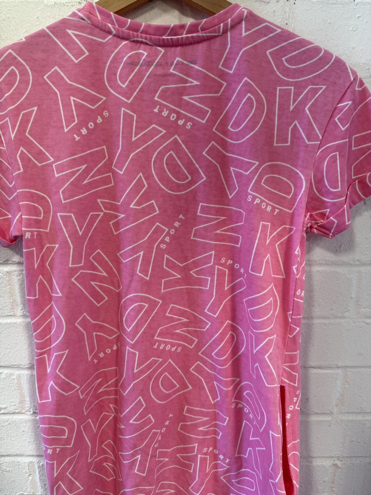 DKNY DKNY Sport Pink Graphic Tee Size L / US 10 / IT 46 - 1 Thumbnail