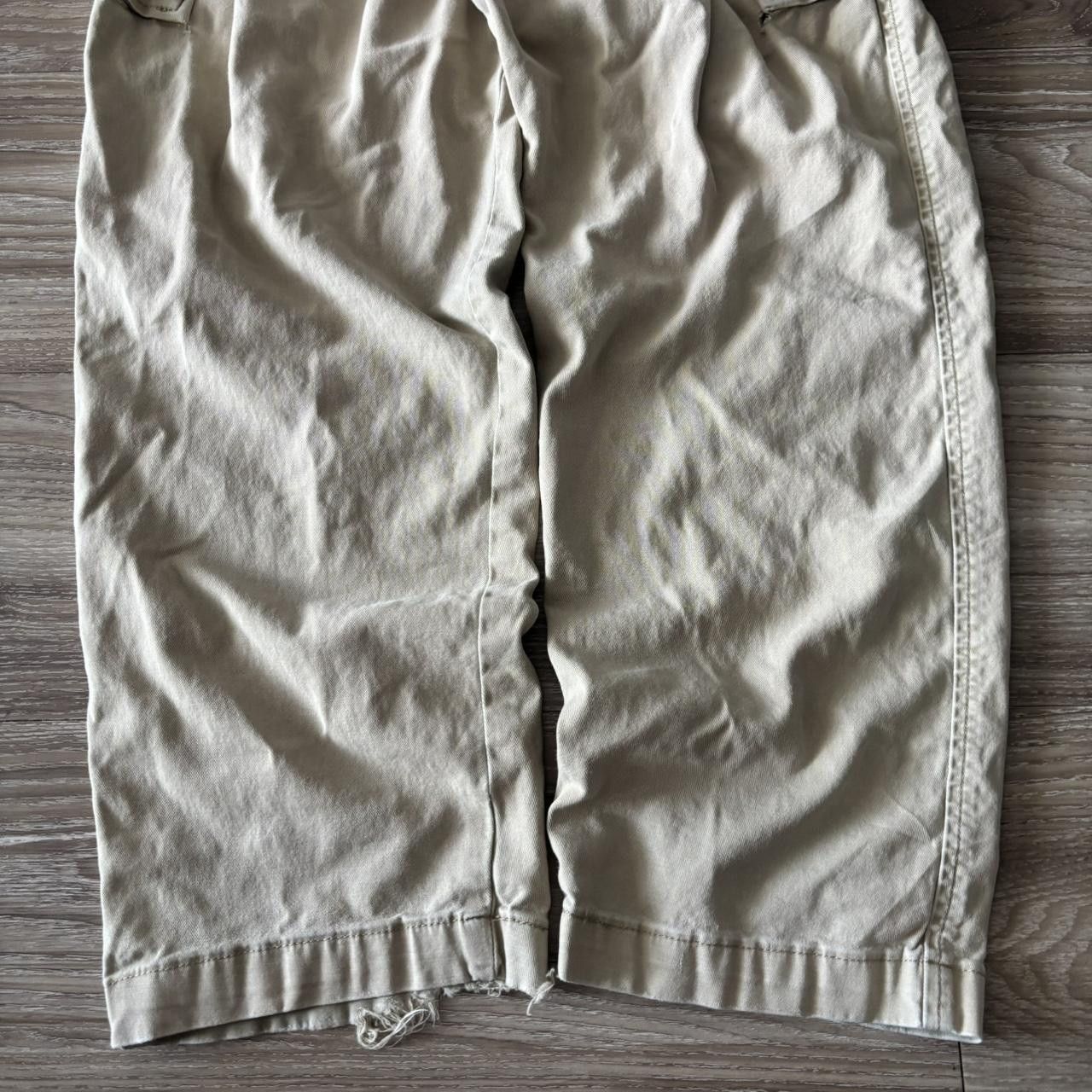 Levi's Crazy Vintage Y2K/2000s Khaki Cream Levis Skater Cargo Pants! 34x30 Size US 34 / EU 50 - 6 Thumbnail