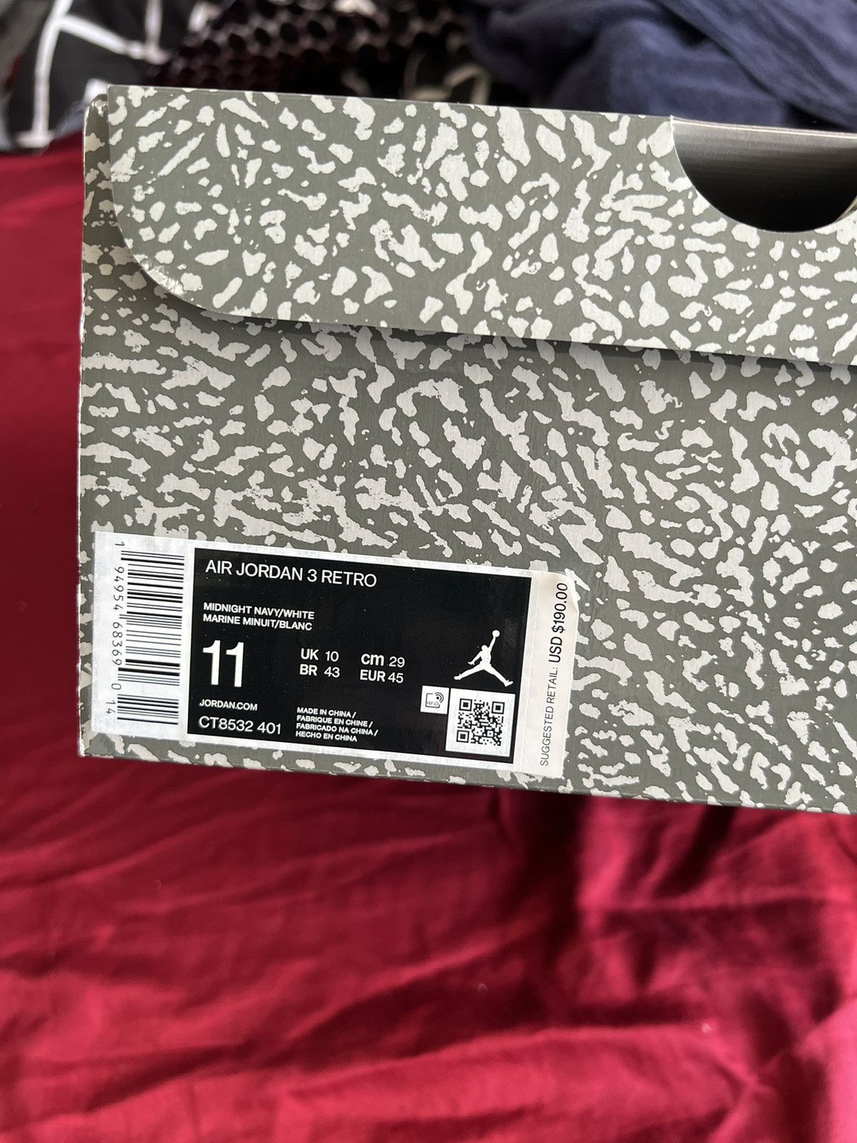 Jordan Brand Navy blue retro 3 Size US 11 / EU 44 - 7 Thumbnail
