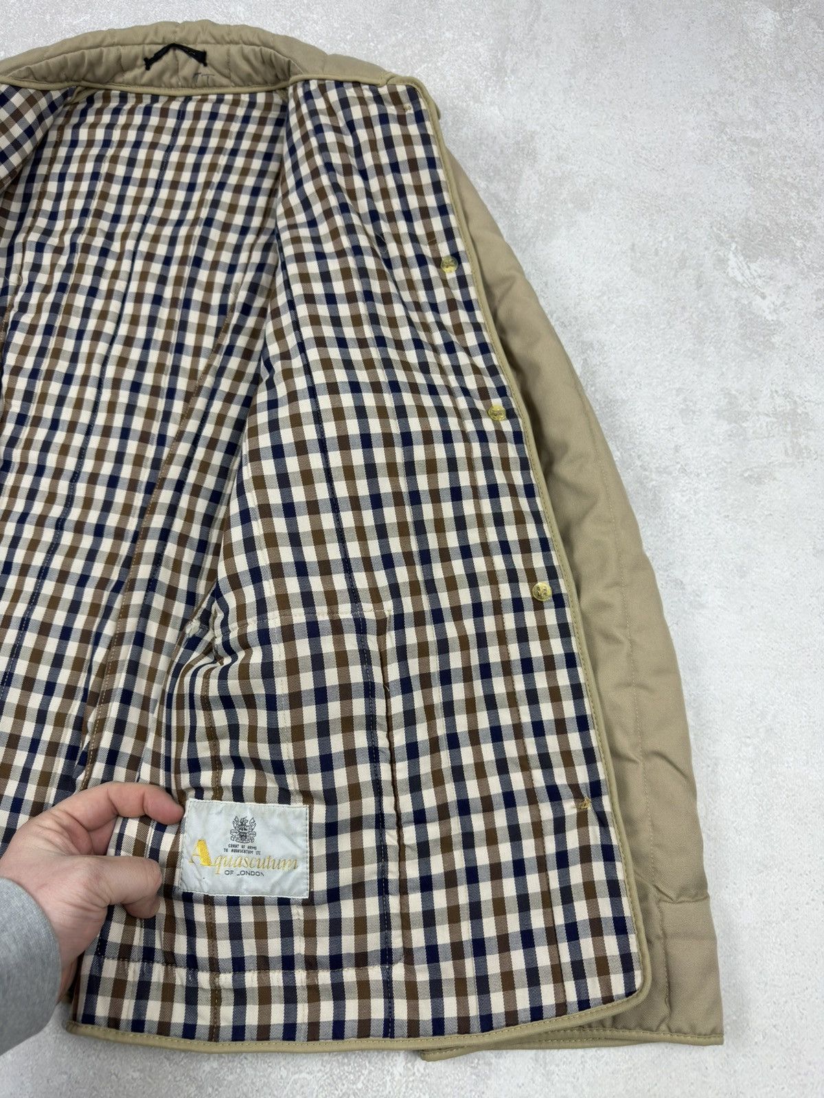 Aquascutum Vintage Aquascutum Quilted 2 in 1 Beige Jacket Gilet Nova Size M / US 6-8 / IT 42-44 - 12 Thumbnail
