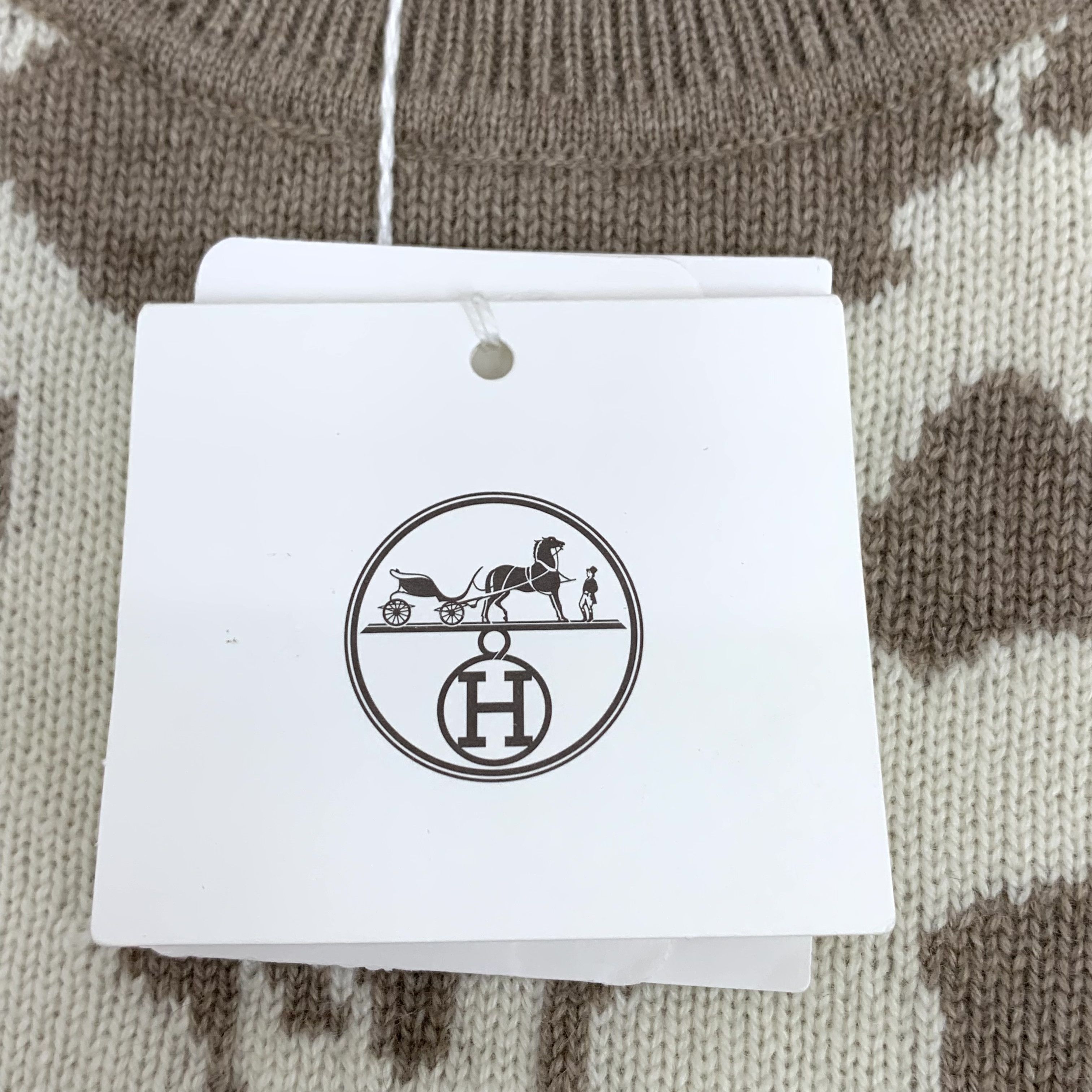 Hermes Hermès Colorblock Jacquard Cashmere Sweater (40) Size US XXS / EU 40 - 5 Thumbnail