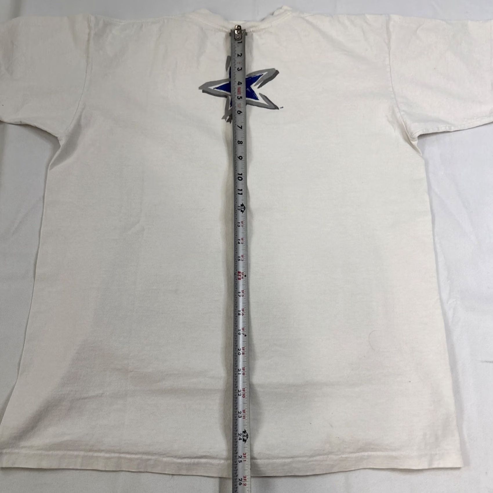 Vintage VINTAGE Apex One Dallas Cowboys White T Shirt Single Stitch USA Large Mens L Size US L / EU 52-54 / 3 - 6 Thumbnail