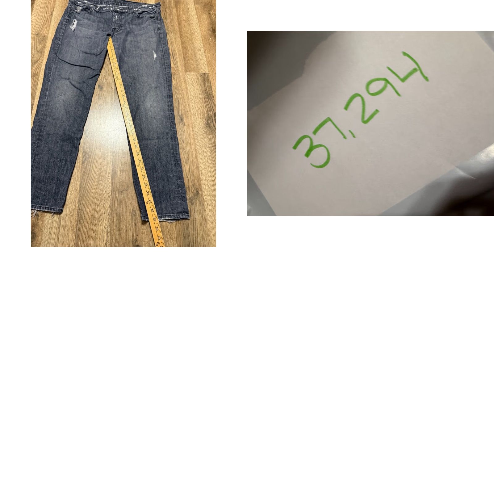 7 For All Mankind 7 For All Mankind Jeans Women's 35 Black Denim Josefina Pockets 5-Pocket Straight Inseam 29 Vintage? No Size 24" / US 00 / IT 34 - 8 Thumbnail