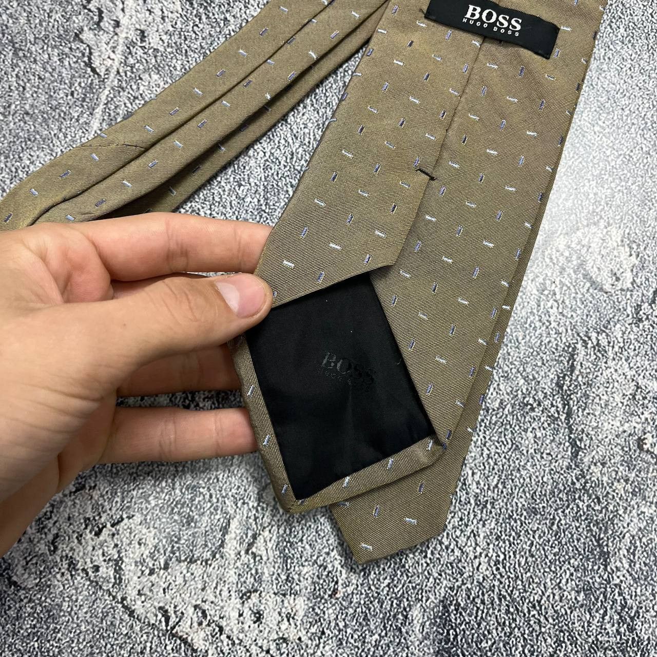Hugo Boss HUGO BOSS Men's Silk Tie Striped Pattern Luxury Designer Size ONE SIZE - 6 Thumbnail