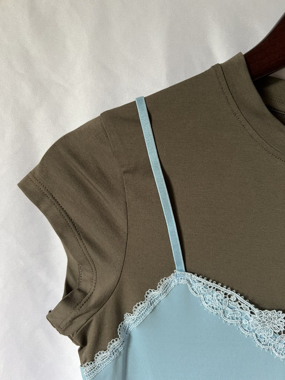 Acne Studios Acne Studios Layered Lace T-Shirt Size XXS / US 00 / IT 34 - 4 Thumbnail