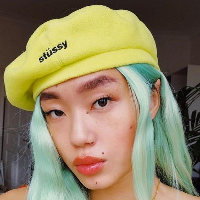 Stussy Stussy Bristol Polar Fleece Beret - Lemon Size ONE SIZE - 2 Thumbnail