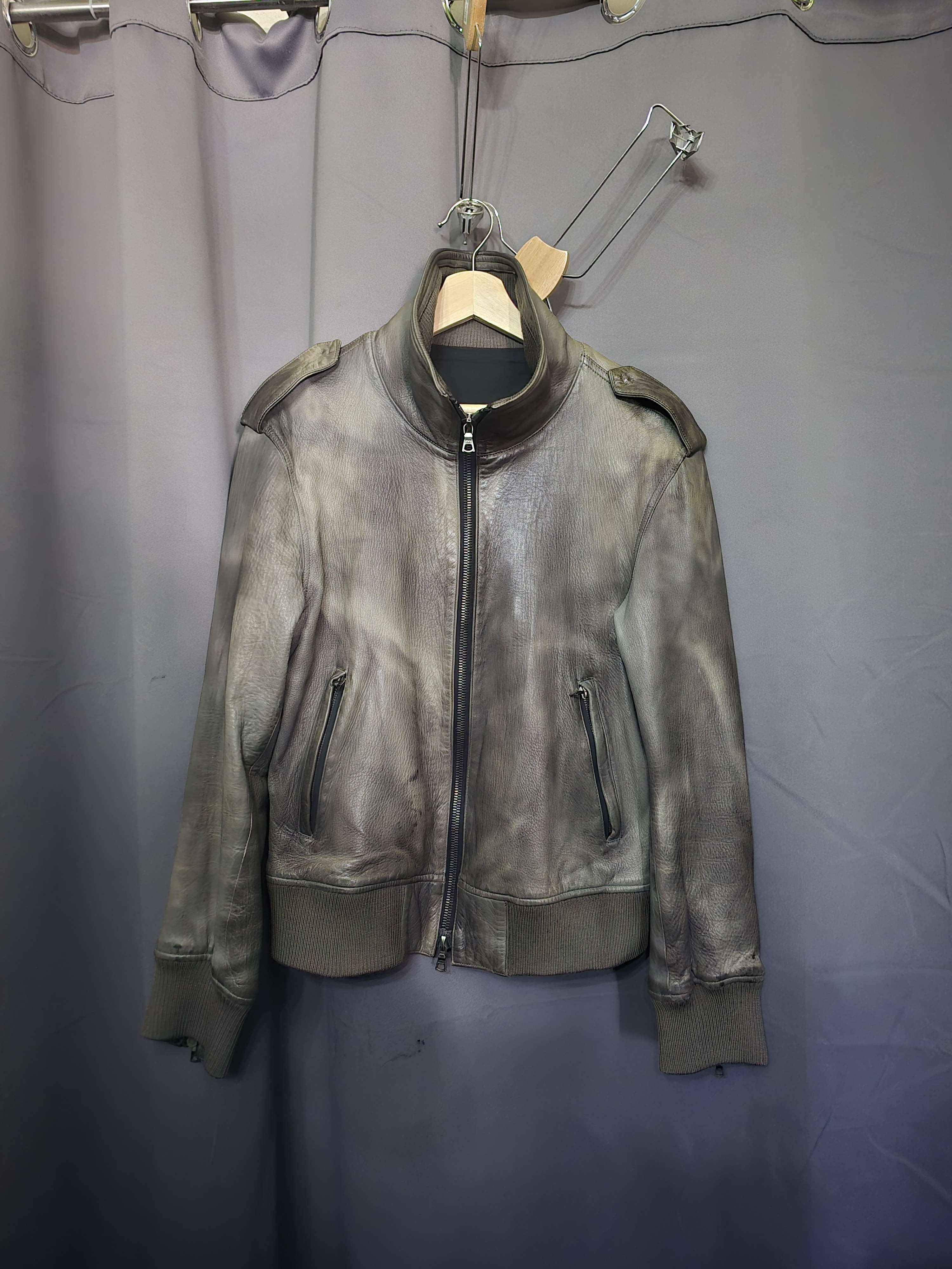 Archival Clothing Isamu Katayama Backlash DEER LEATHER JACKET Military RARE  | Grailed