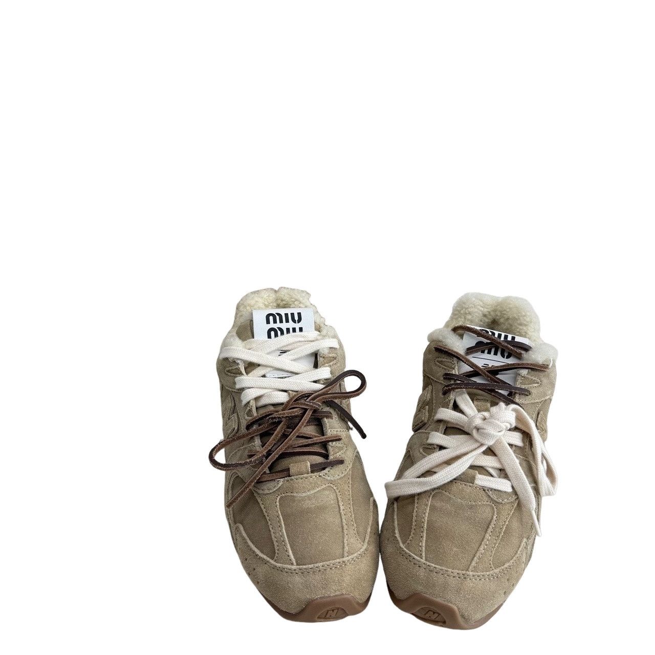 Miu Miu Miu Miu x New Balance 530 Shearling Sneakers Size 36 Size US 6 / IT 36 - 1 Thumbnail