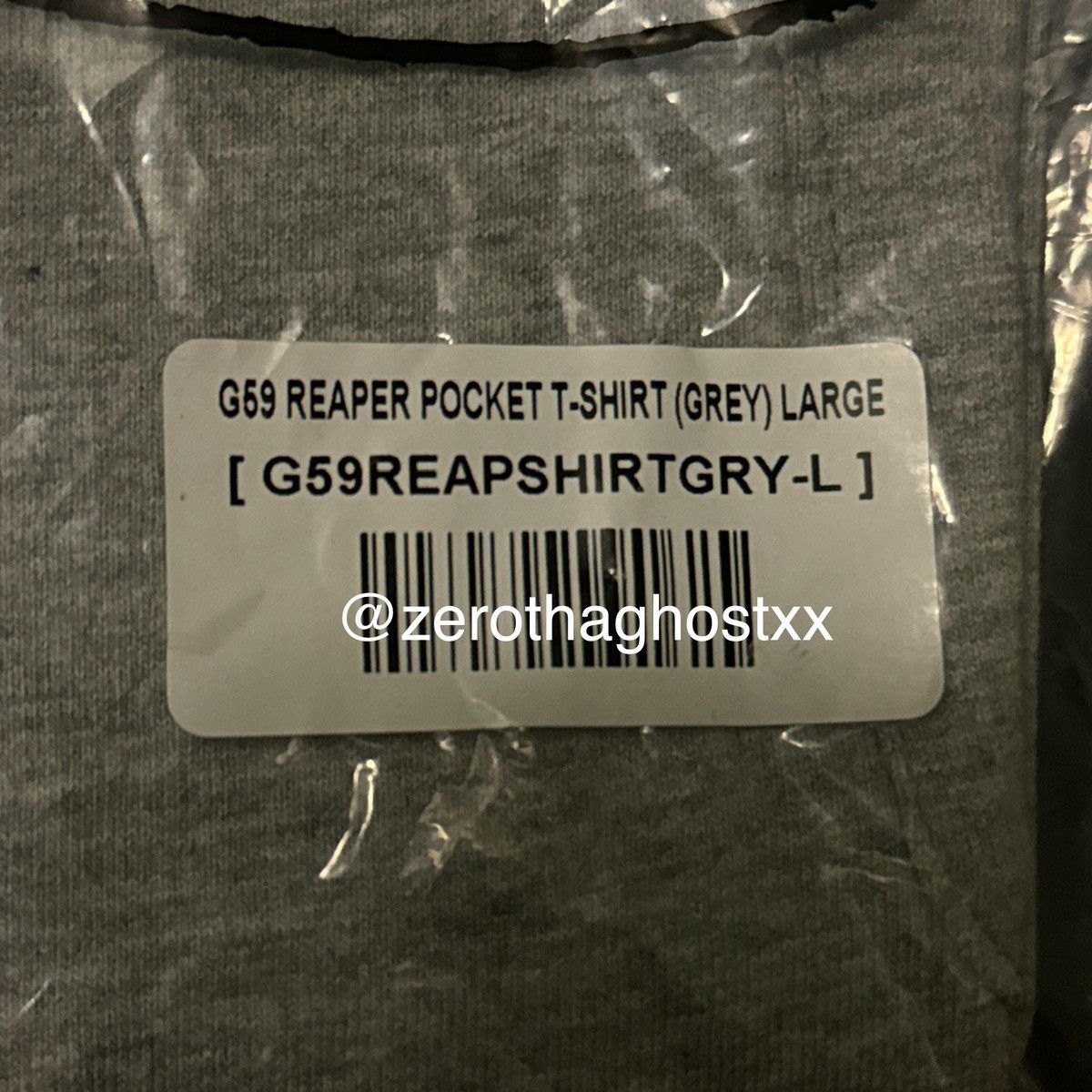 Fuck The Population deadstock g59 reaper pocket t-shirt (grey