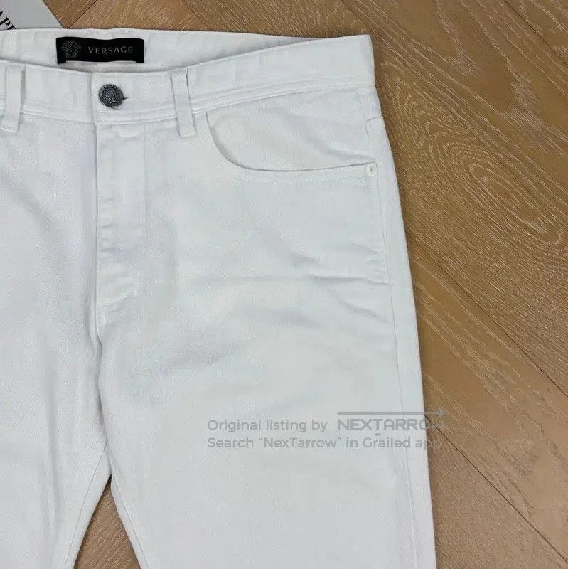 Versace Versace Casual White Denim Pants for Men . Size US 34 / EU 50 - 5 Thumbnail