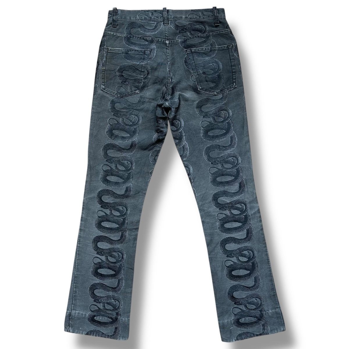 Hysteric Glamour Hysteric Glamour Snake Print Bootcut Pants Size US 26 / EU 42 - 2 Thumbnail