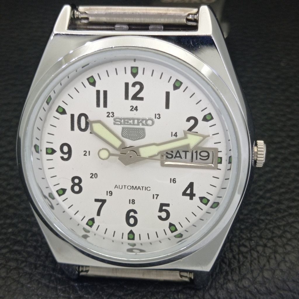 Seiko REFURBISHED VINTAGE SEIKO 5 AUTO JAPAN MENS WATCH a441709 Size 38 - 3 Thumbnail